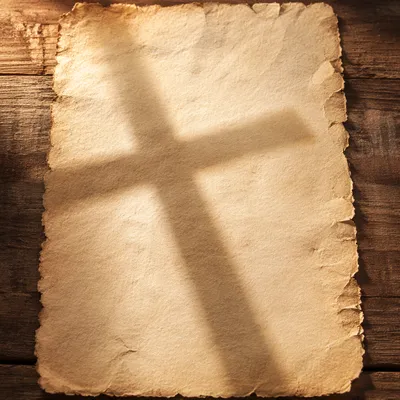 Parchment Texture With Cross Shadow