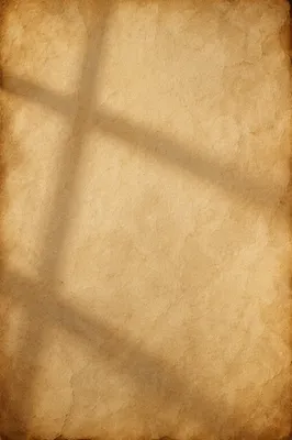 Aged Parchment Background with Cross Shadow