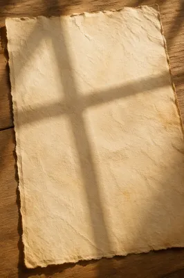Warm Parchment Background with Cross Shadow