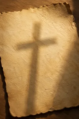 Aged Parchment with Soft Cross Shadow
