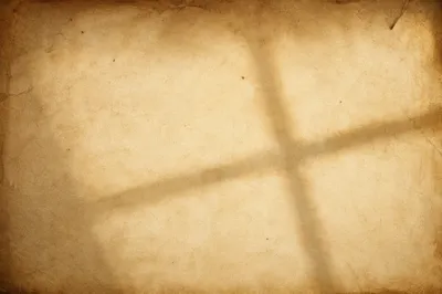 Aged Parchment with Soft Cross Shadow