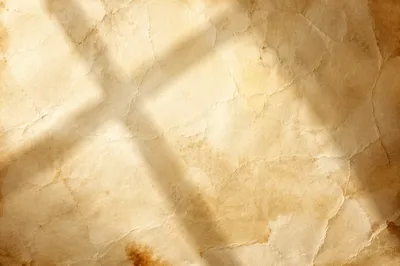 Aged Parchment With Soft Cross Shadow