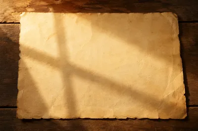 Aged Parchment with Soft Cross Shadow