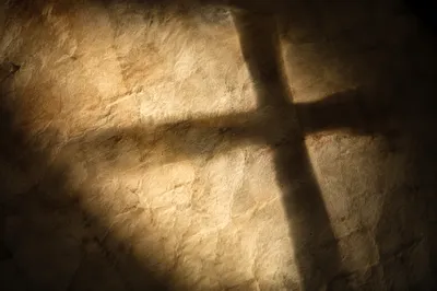 Parchment Texture With Cross Shadow