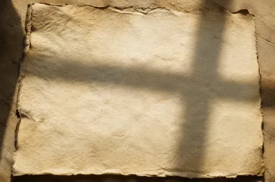 Aged Parchment with Soft Cross Shadow