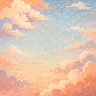 Peaceful Pastel Gradient Sky at Golden Hour