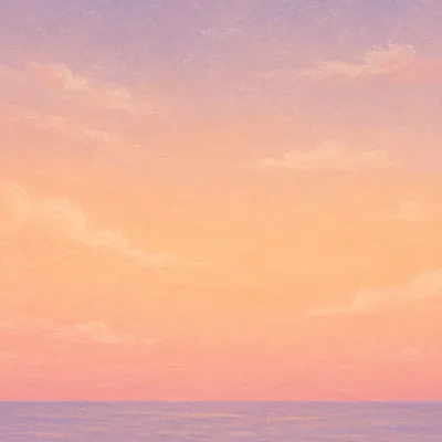 Peaceful Pastel Sunset Sky Background