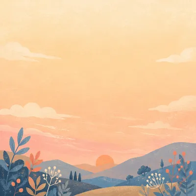 Peaceful Pastel Dawn Sky Background