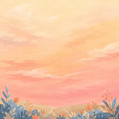 Peaceful Pastel Dawn Sky Background