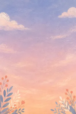 Peaceful Pastel Dawn Gradient Sky