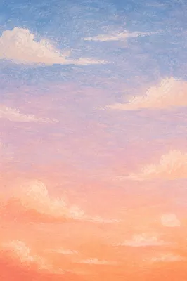 Peaceful Pastel Golden Hour Sky