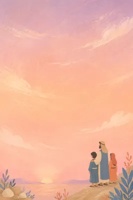 Peaceful Pastel Dawn Sky Background