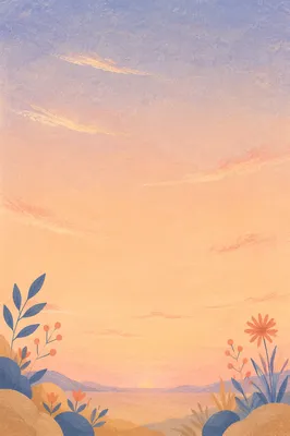 Peaceful Pastel Dawn Sky Background