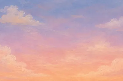 Peaceful Pastel Gradient Dawn Sky Background