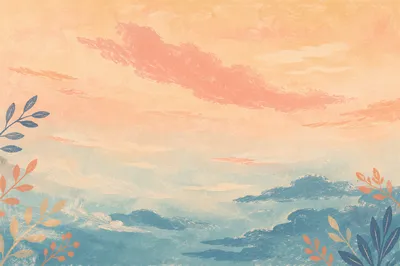Peaceful Pastel Gradient Sky Background