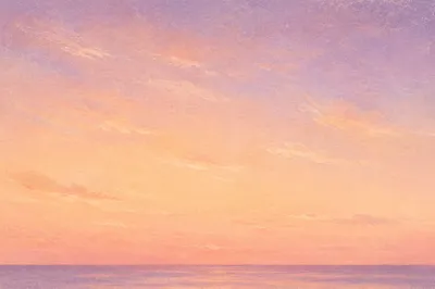 Peaceful Pastel Sunset Sky Background
