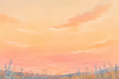 Peaceful Pastel Dawn Sky Background
