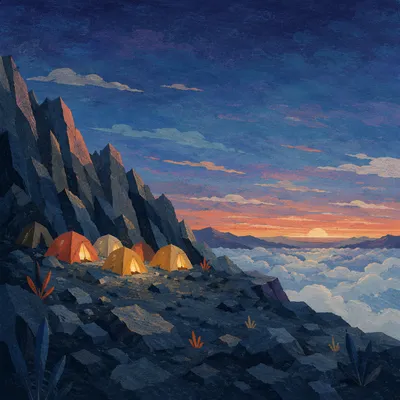 Strength at Dawn Mountain Camp