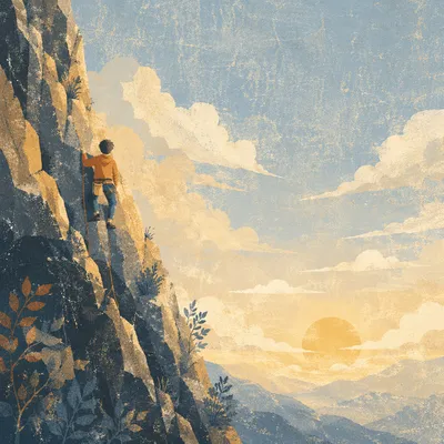 Philippians 4 13 Climber Strength Background