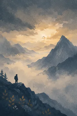 Philippians 4:13 Mountain Strength Background