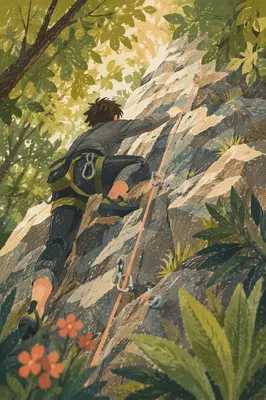 Climber Rising in Faith and Strength