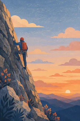 Philippians 4 13 Mountain Climber Background