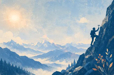 Philippians 4 13 Mountain Climbing Strength Background