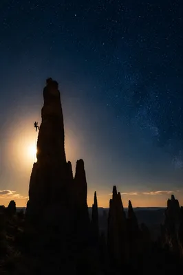 Philippians 4 13 Climber Under Night Sky