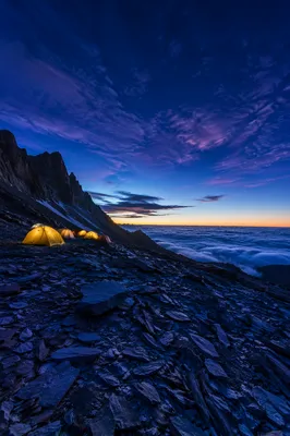 Strength at Dawn Mountain Camp Background