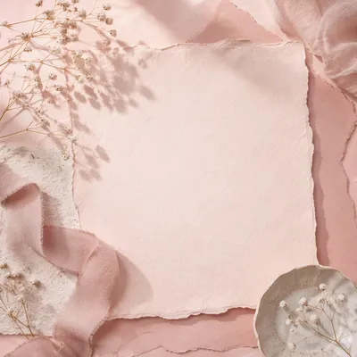 Soft Pastel Pink Tabletop Vignette Background