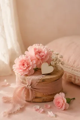 Soft Pink Floral Feminine Background