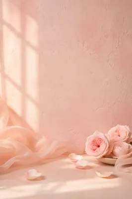 Soft Pink Pastel Feminine Background Scene