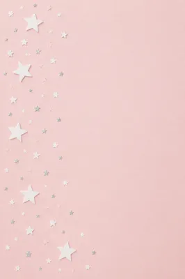 Soft Pink Star Confetti Background