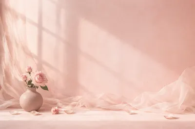 Soft Blush Pink Pastel Background Scene