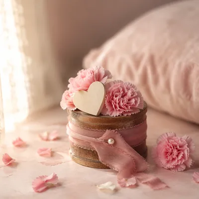 Soft Pink Floral Feminine Background
