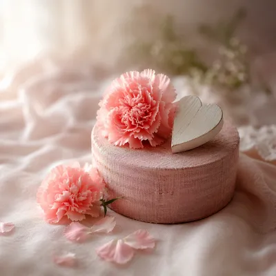 Soft Blush Floral Keepsake Background