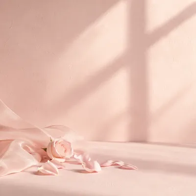 Soft Pink Pastel Feminine Background Scene