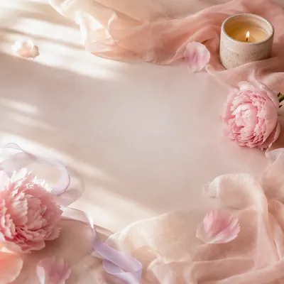 Soft Pastel Pink Feminine Tabletop Background