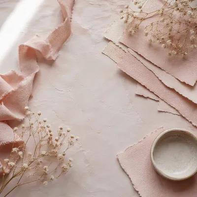 Soft Pastel Pink Feminine Tabletop Background