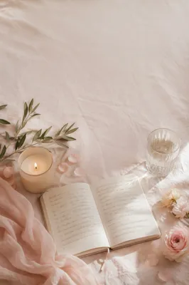 Soft Pink Flat Lay with Notebook