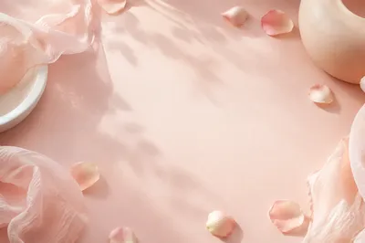 Soft Pink Pastel Feminine Background Scene