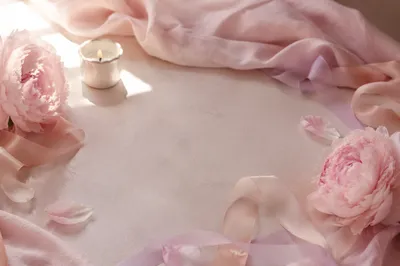 Soft Pastel Pink Feminine Tabletop Background