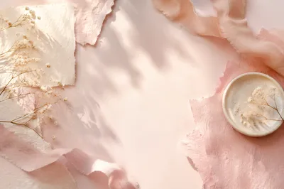 Soft Pastel Pink Feminine Tabletop Background