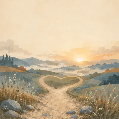 Winding Dawn Road of Trust and Hope