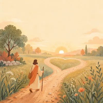 Trusting Heart Path at Sunrise