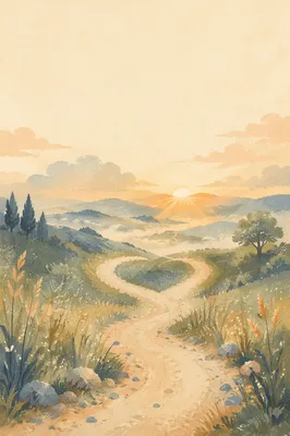 Winding Dawn Road of Trust and Hope
