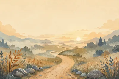 Winding Dawn Road of Trust and Hope