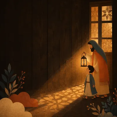 Lantern Light Guiding a Dark Path