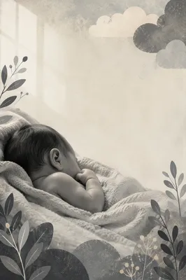 Peaceful Newborn Background for Psalm 139:14