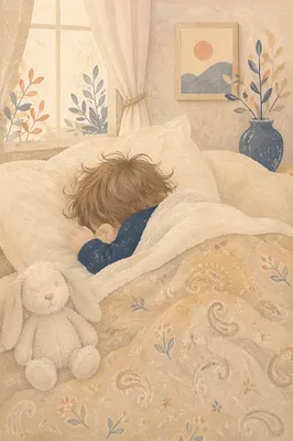 Peaceful Sleeping Baby Blessing Background